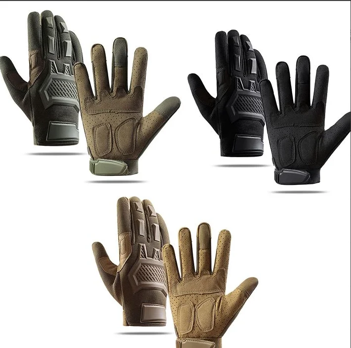 

Новые велосипедные перчатки с полной защитой пальцев Black Hawk для мотоциклов, электромобилей, боевых видов спорта, альпинизма, противоскользящие, с поддержкой сенсорных экранов