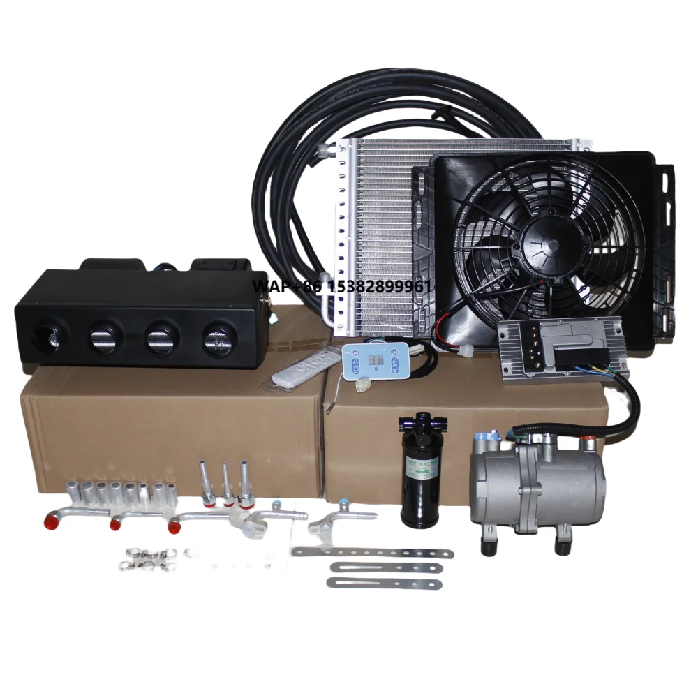 

Okyrie Universal 12V 24V Vehicle Air Conditioner Under-Dash Cooling Kit for Cars Auto Parking Conditioner