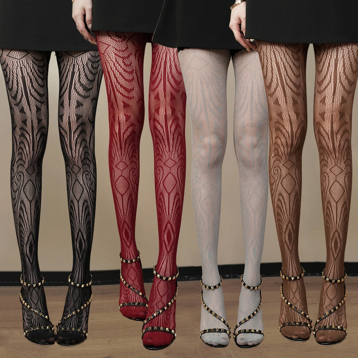 Mode Fishnet Strumpfhosen Frauen Sexy Strumpfhosen Punk Lolita Aushöhlen Mesh Strümpfe Nachtclub Pub Party Dance Schwarze Strümpfe Neue