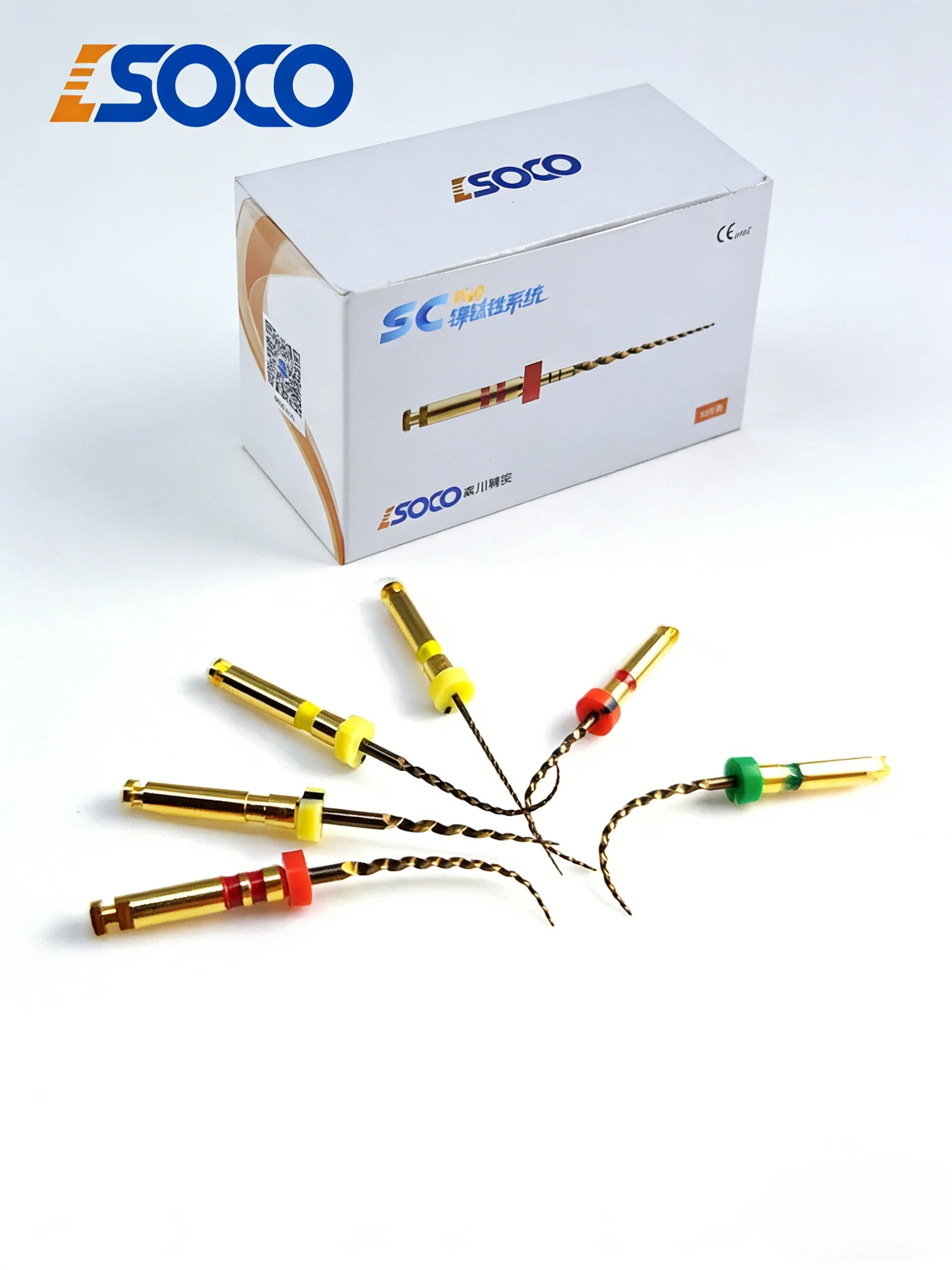 

COXO SC-PRO 5 Boxes Nickel Titanium Endodontic Files, Thermally Activated, Flexible & Fracture Resistant Rotary Tools