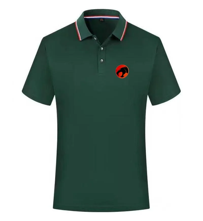 2026 New Men's Slim Fit Polo Shirt with Bull Graphic Print, Ribbed Collar Striped Trim, Casual & Sports  T-Shirt