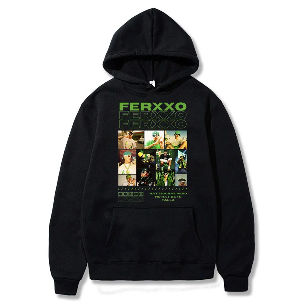 

Rapper Feid Ferxxo Ferxxocalipsis 2024 Print Hoodie Male Fleece Cotton Long Sleeve Sweatshirt Men Women Hip Hop Oversize Hoodies