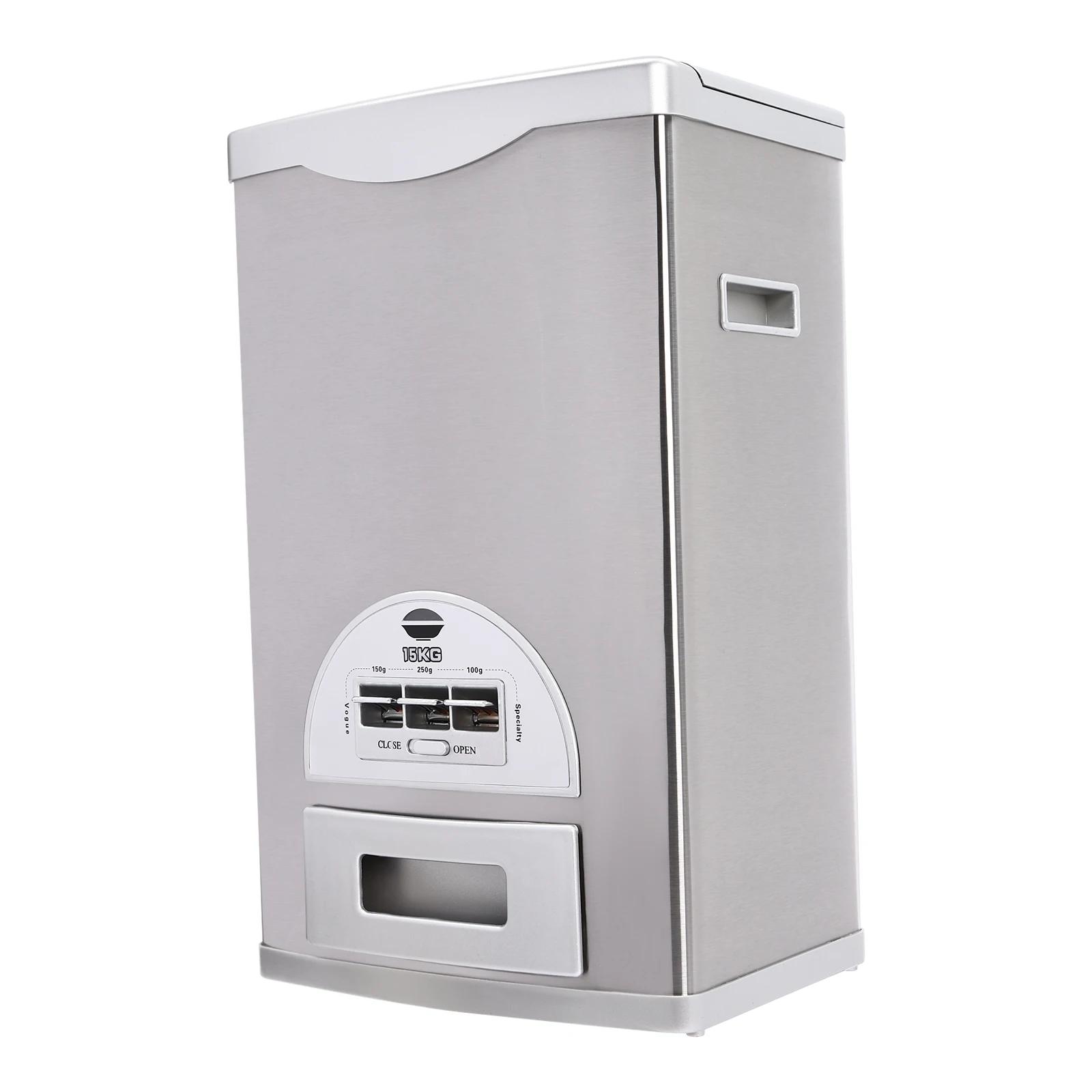

33 lbs Rice Dispenser – Scratch-Resistant, Durable Cereal Storage with Conical Funnel Design