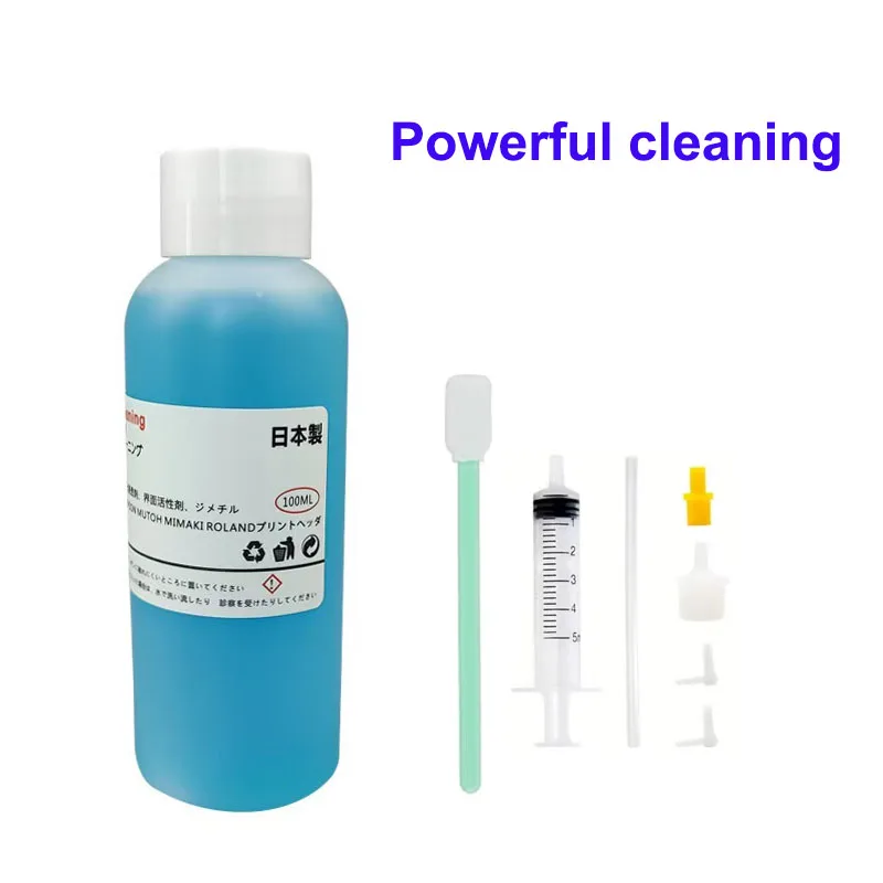 1SET Powerful 100ML DTF Cleaning Liquid For Epson DX6 DX7 DX8 DX9 XP600 TX800 I3200 PrintHead L1800 L800 L805 R1390 1390 Printer