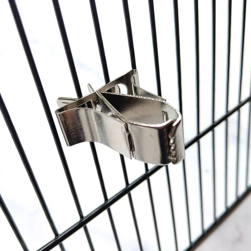 Soporte de comida para pájaros, alimentación de loros y mascotas, Clip vegetal para fruta, dispositivo alimentador, abrazadera de Pin, suministros duraderos para el hogar, accesorio para jaula de pájaros