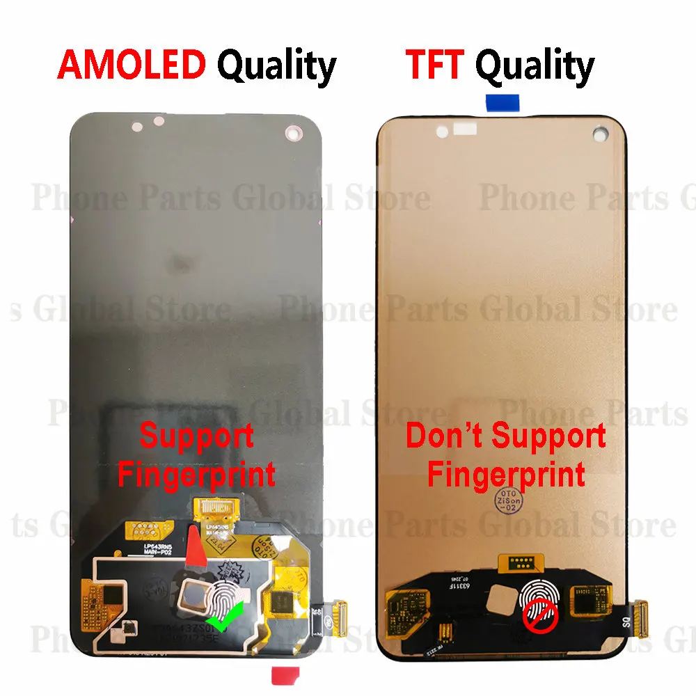 For OPPO Reno 6 5G CPH2251 4G CPH2235 LCD Reno 5 5K Display Touch Screen Digitizer Assembly CPH2145 CPH2159 PEGM10 Replacement