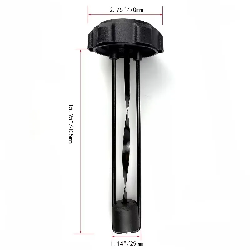 New for Automobile Mechanical Liquid Level Gauge Black PopularGas Caps with Gauge Snowmobile Gas Caps Build in Gauge