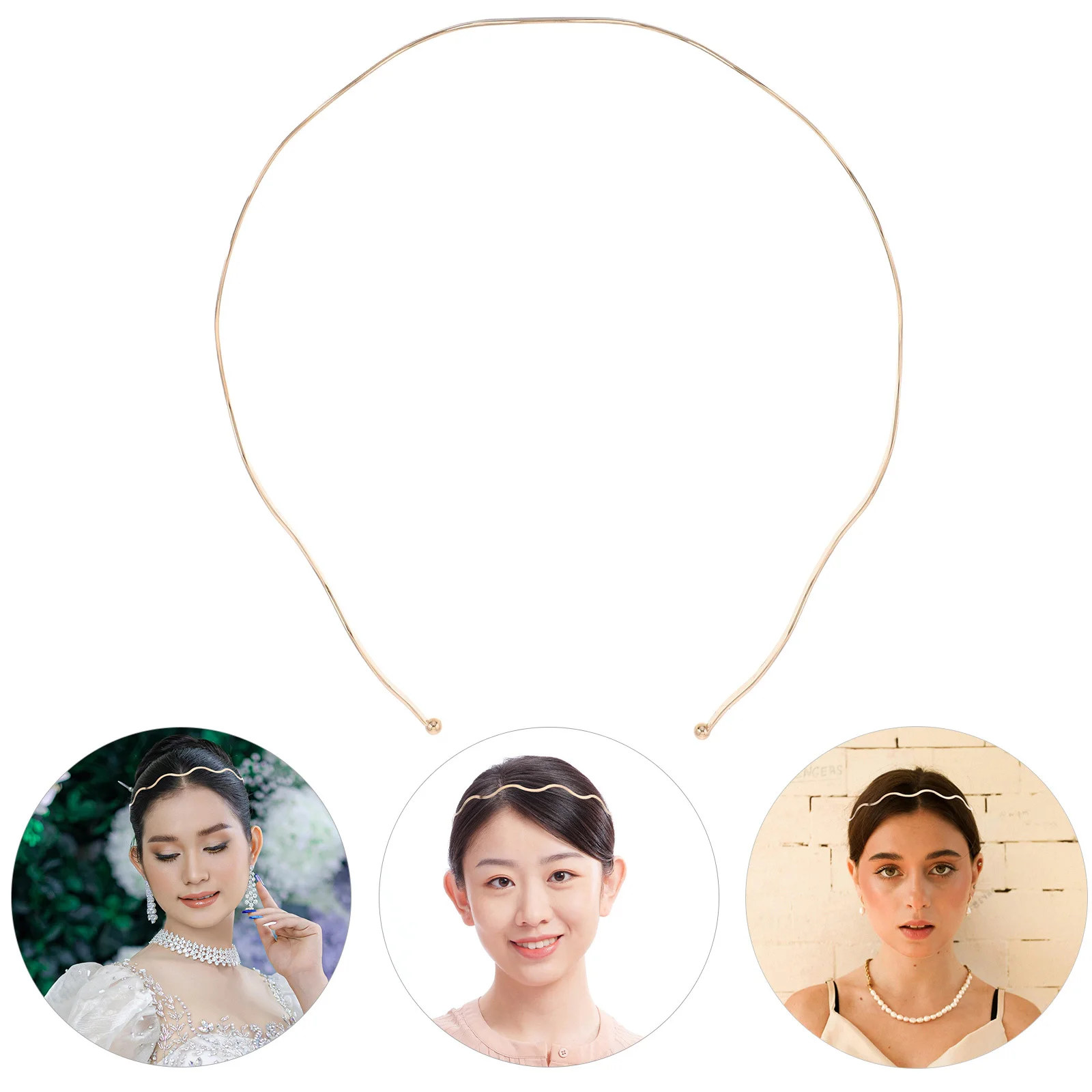 

Slim Metal Wave Headband for Women Effortless Elegance Enhances Any Outfit Great for Special Occasions Everyday Style Modern