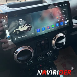 12.3 Inch For Jeep Wrangler 3 JK 2010-2018 Wireless Carplay Android Auto Radio Car Multimedia Player GPS Headunit Stereo Car DSP