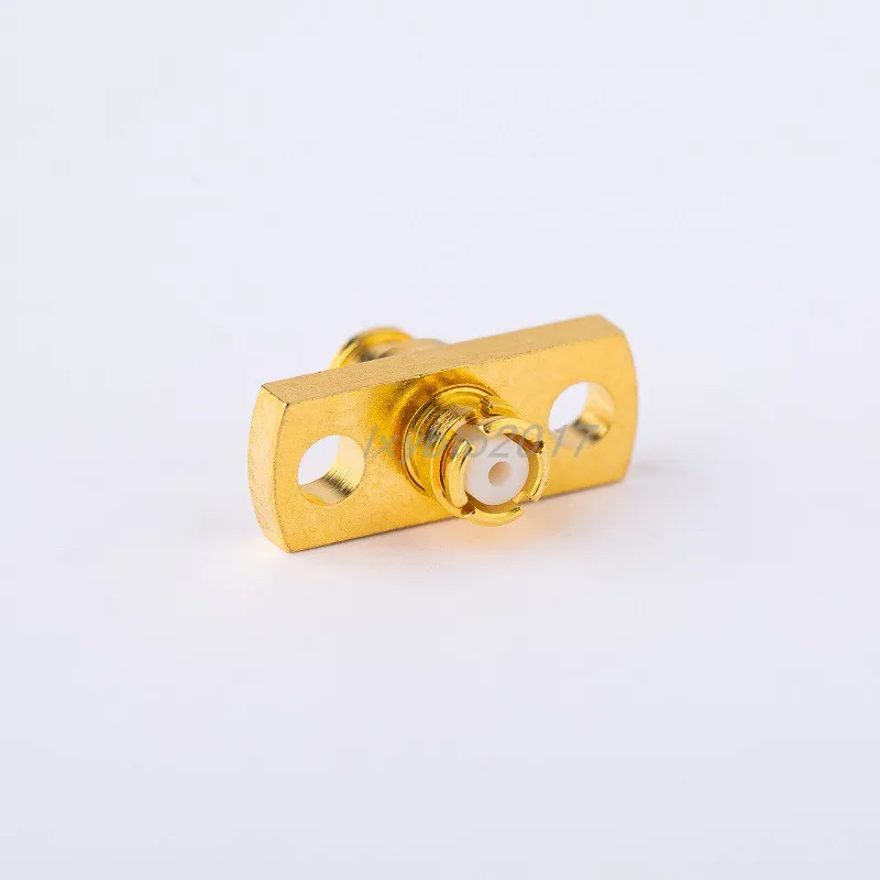 SMP-KFB2 RF connector two-hole flange hole spacing 8.3mm suitable for RG405 matching semi-steel semi-flexible 086