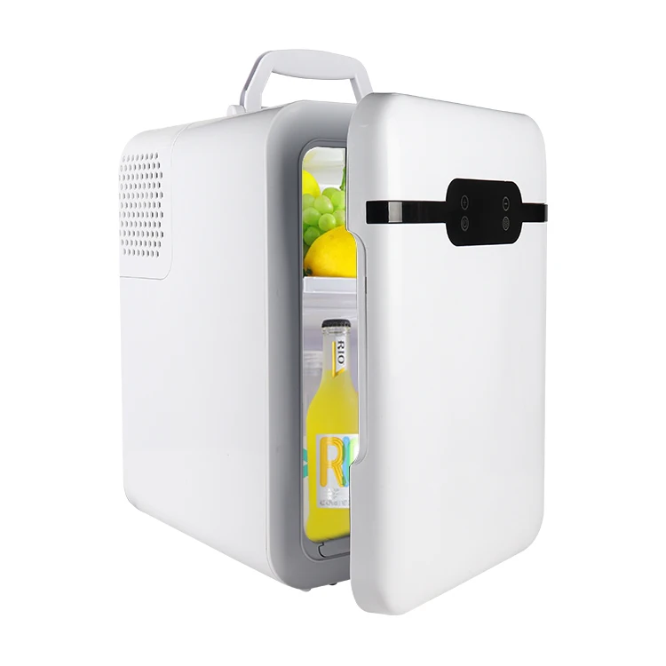 26L Compressor Mini Fridge Single Door Digital Display 15 Degree Refrigeration Freezer Box for Bedroom Office Travel Camping