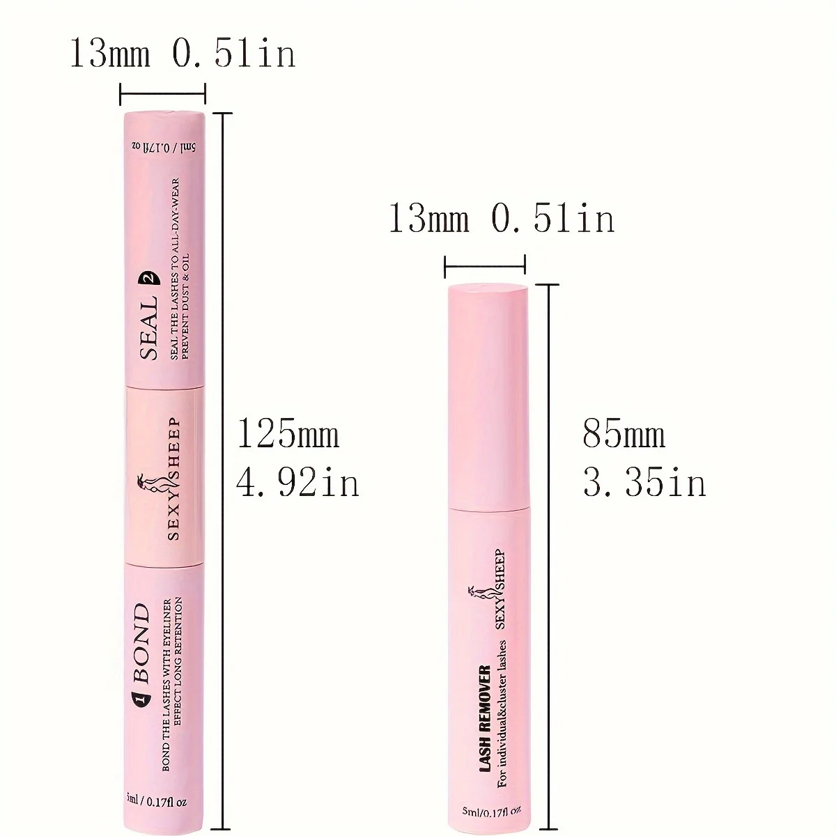 Lash Bond and Seal 10ml Individual Lashes Glue and Seal Super Strong Hold Lash Glue Remover 5ml Kit