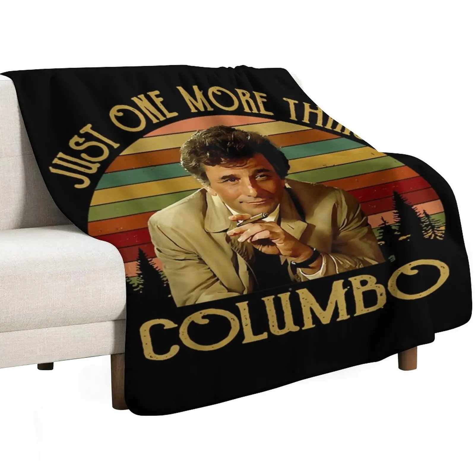 

Music Retro Funny Men Columbo Gifts Music Fans Throw Blanket Fashion Sofas Thermal Blankets