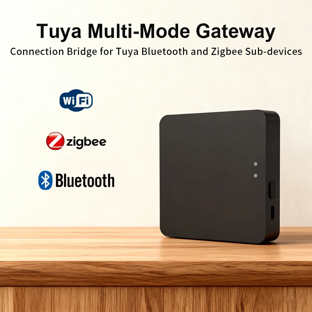 

Multi-mode Smart Gateway Zigbee 3.0 Bluetooth Mesh Hub Work with Tuya Smart Life App Voice Control for Alexa Google Home