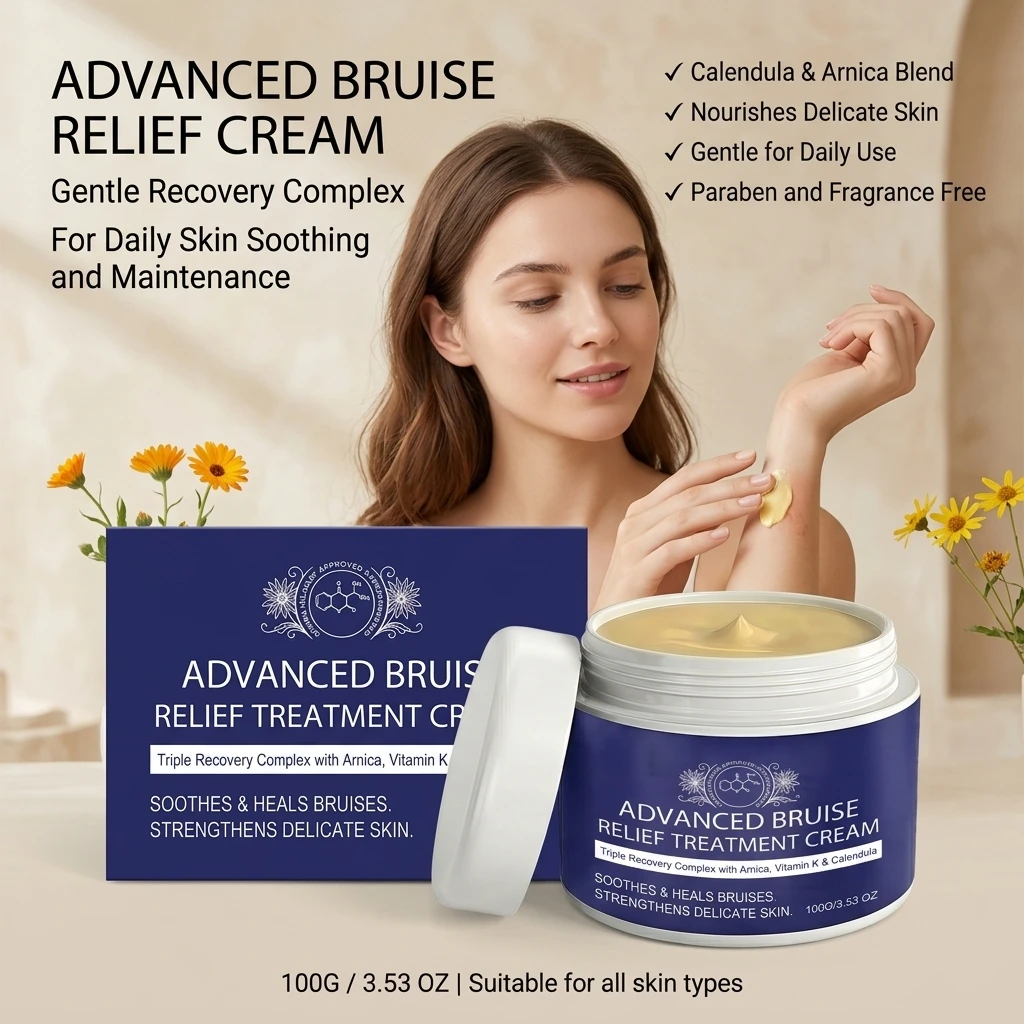 Advanced Bruise Relief Cream Repair Damaged Skin Diminish Dull Scar Non-greasy Lightweight Hydrating Soothing Body Massage Cream