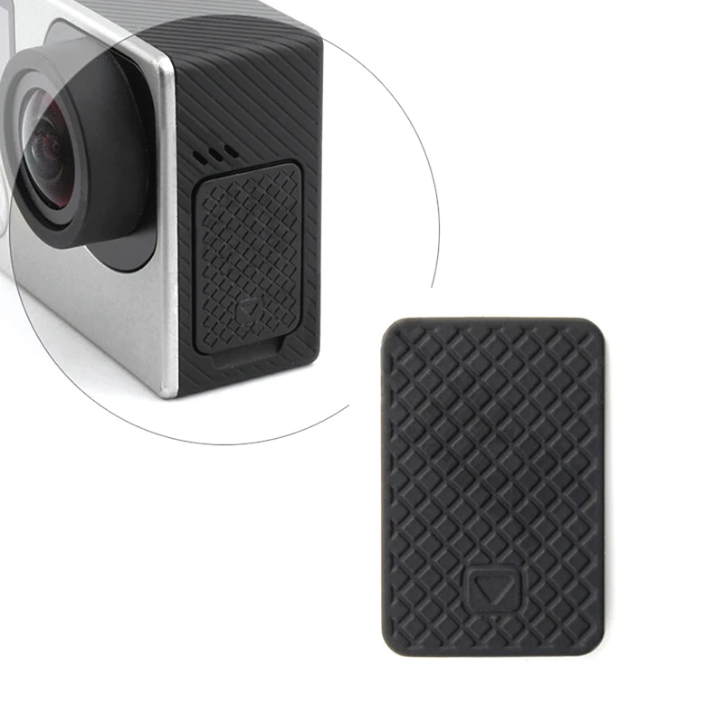 For /3+/3 Camera Side Cover Black for GOPRO Camera Replacement Cover Accessories Black & Silver Camera usb side door cover