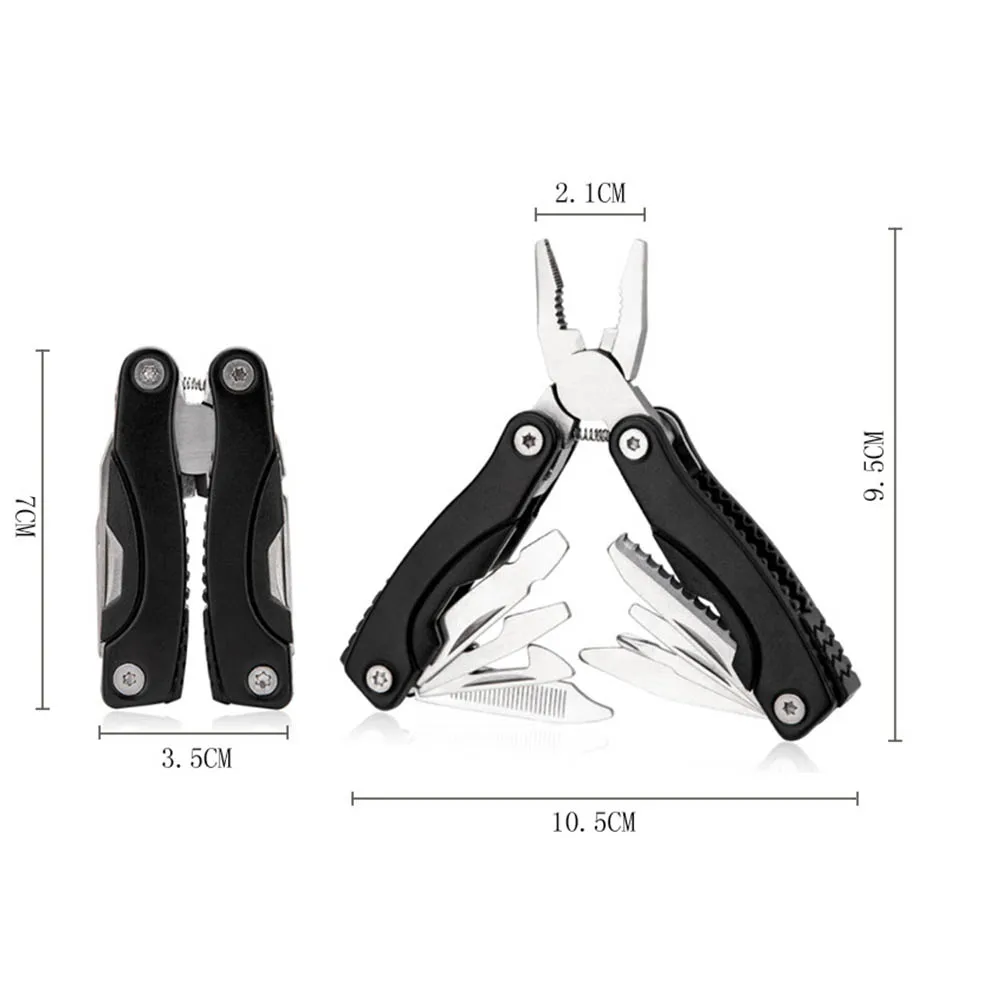 Portable Mini Folding Multitool Pliers Pocket Pliers Knife Bottle Opener Screwdriver Emergency Tool for Fishing Outdoor Hiking