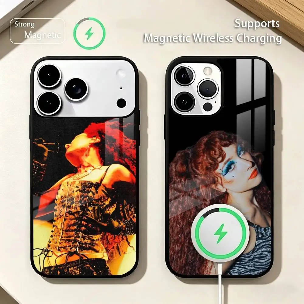 

Pop singer-songwriter C-Chappell Roan Phone Case For iPhone17,16,15,14,13,12,11 Plus,Pro Allows magnetic wireless charging