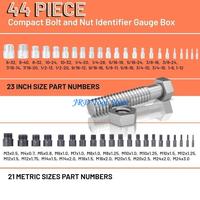 A2UD Nut and Bolt Thread Checker (Inch & Metric) Male/Female Gauges Thread Checker