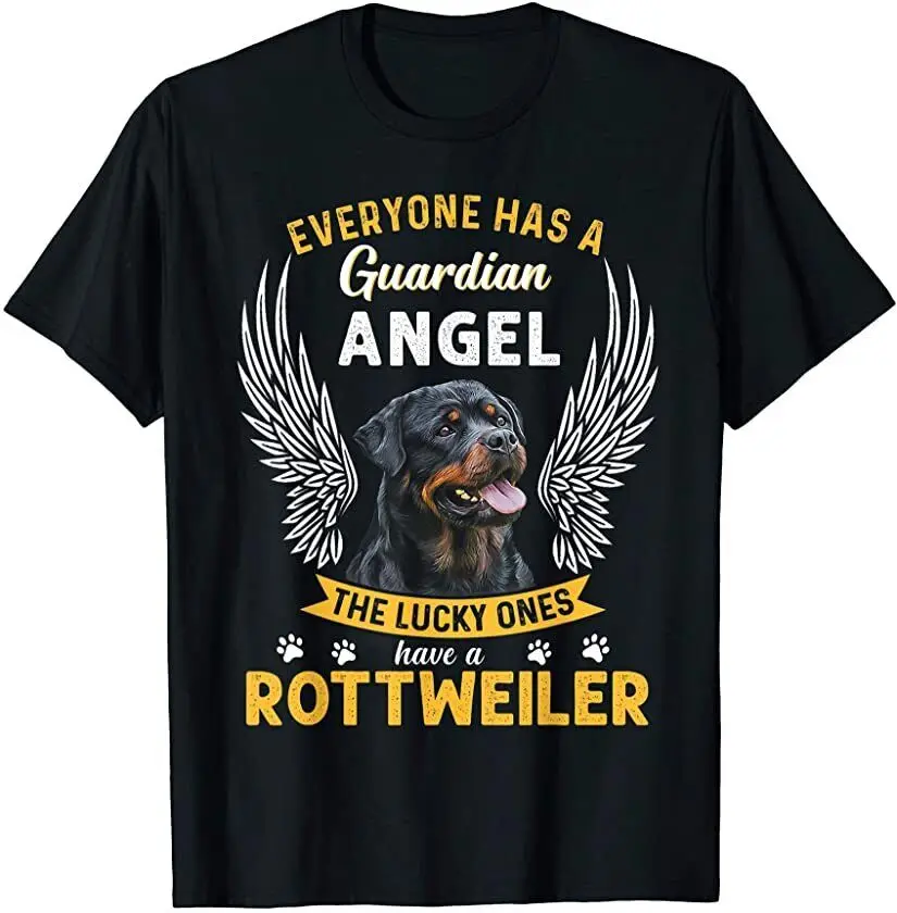 My Rottweiler Is A Guardian Angel Gift Who Loves Pets T-Shirt Hoodie