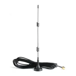 Antena WIFI de doble banda, 2,4 GHz, 5,8 GHz, 7dBi, Base magnética aérea RP SMA macho con Cable de extensión de 3M para amplificador de señal de enrutador