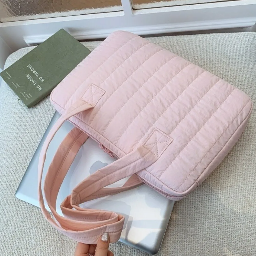 

Многоцелевая сумка через плечо для ноутбука, однотонная защитная сумка для ноутбука большой емкости, застежка-молния, 14-дюймовая сумка для ноутбука