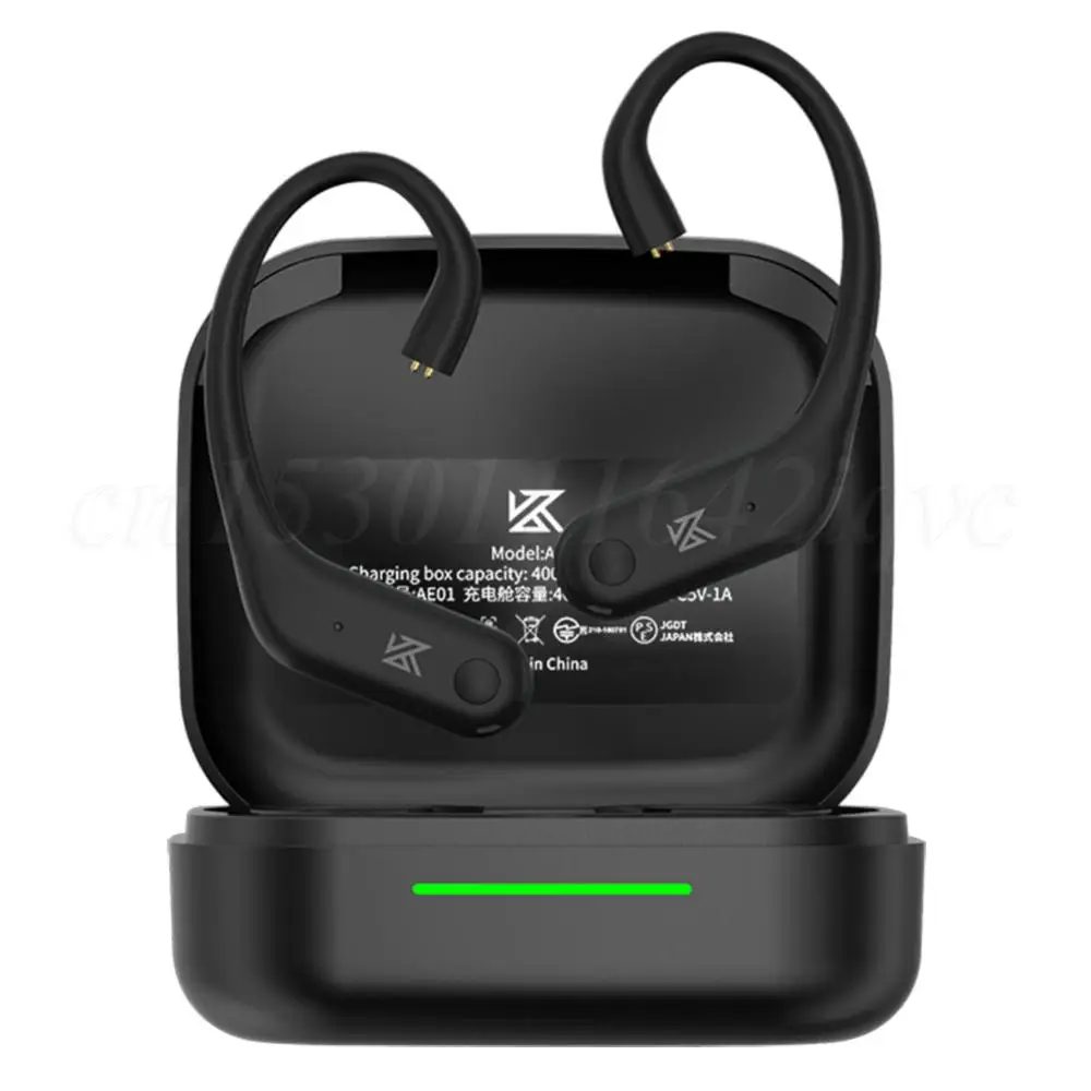 KZ AE01 Wireless Upgrade Cable Bluetooth-compatible5.4 HIFI Wireless Ear Hook C PIN Connector  Ear Hook Cable With Charging Case