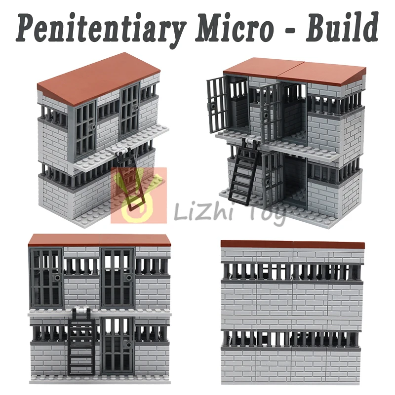 MOC Military Wire Mesh Scene Defense Watchtowers Command Bases Signal Towers Army Soldiers Figuren ​ Bausteine Ziegel Spielzeug – Detail 2