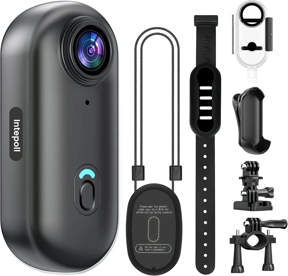 Taschen-4K-Minikamera Magnetische Vlog-Kamera für Outdoor-Sport und Radfahren WLAN-Bodycam Videoaufnahme Fahrrad-Motorrad Wasserdichter Camcorder
