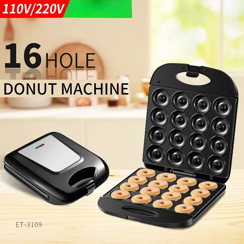 Donut Maker 110v Cake Breakfast Maker Large 16 Hole Bread Maker