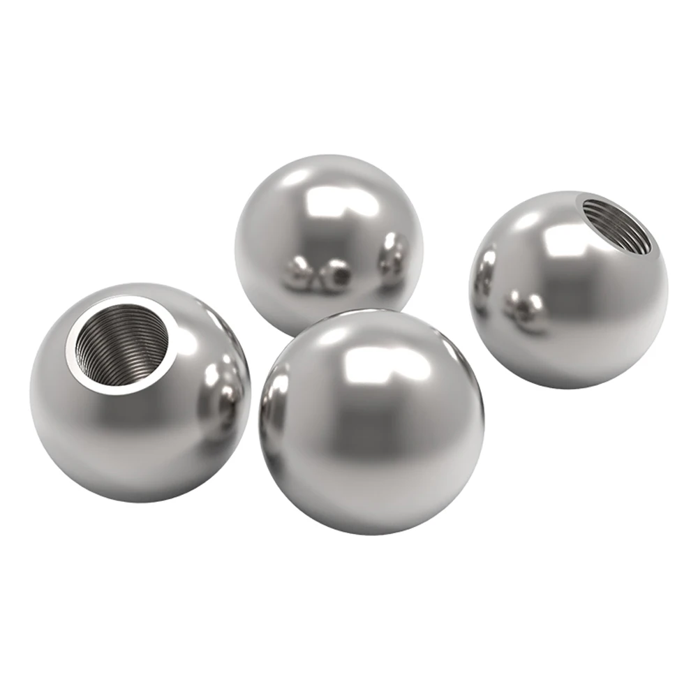 304 Stainless Steel Ball Dia 5/6/7/8/9/10/11/12/12.7/14/15/17/18/19/20/22/25/30-50mm x M2/M2.5/M3 Threaded Bearing Balls Rod End