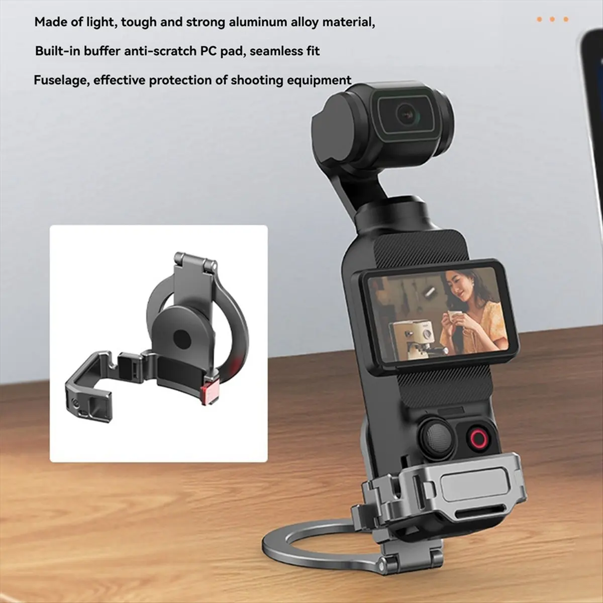Top Sale Teleprompter Holder for Pocket 3 Magnetic Adapter Frame with Hand Rope Camera Expansion Bracket