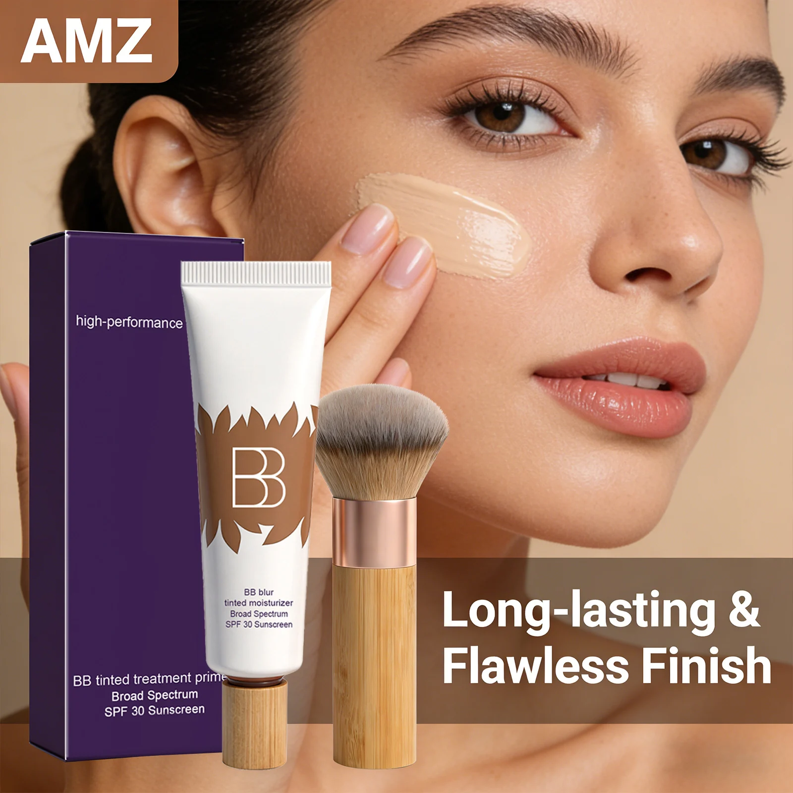 Moisturizing BB Cream Set Even Skin Tone Improve Skin Texture Smooth Skin Color Changing Foundation Pre Makeup Isolation Cream