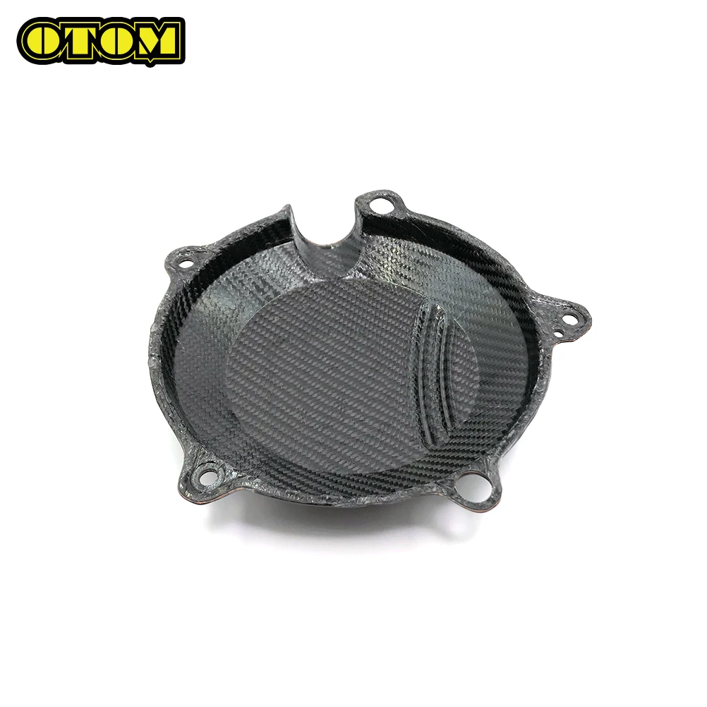 OTOM 2014-2025 دراجة نارية غطاء القابض الحرس ألياف الكربون محرك حامي ل HUSQVARNA TC TE TX FC FE FS FX 250 300 450 501 #3