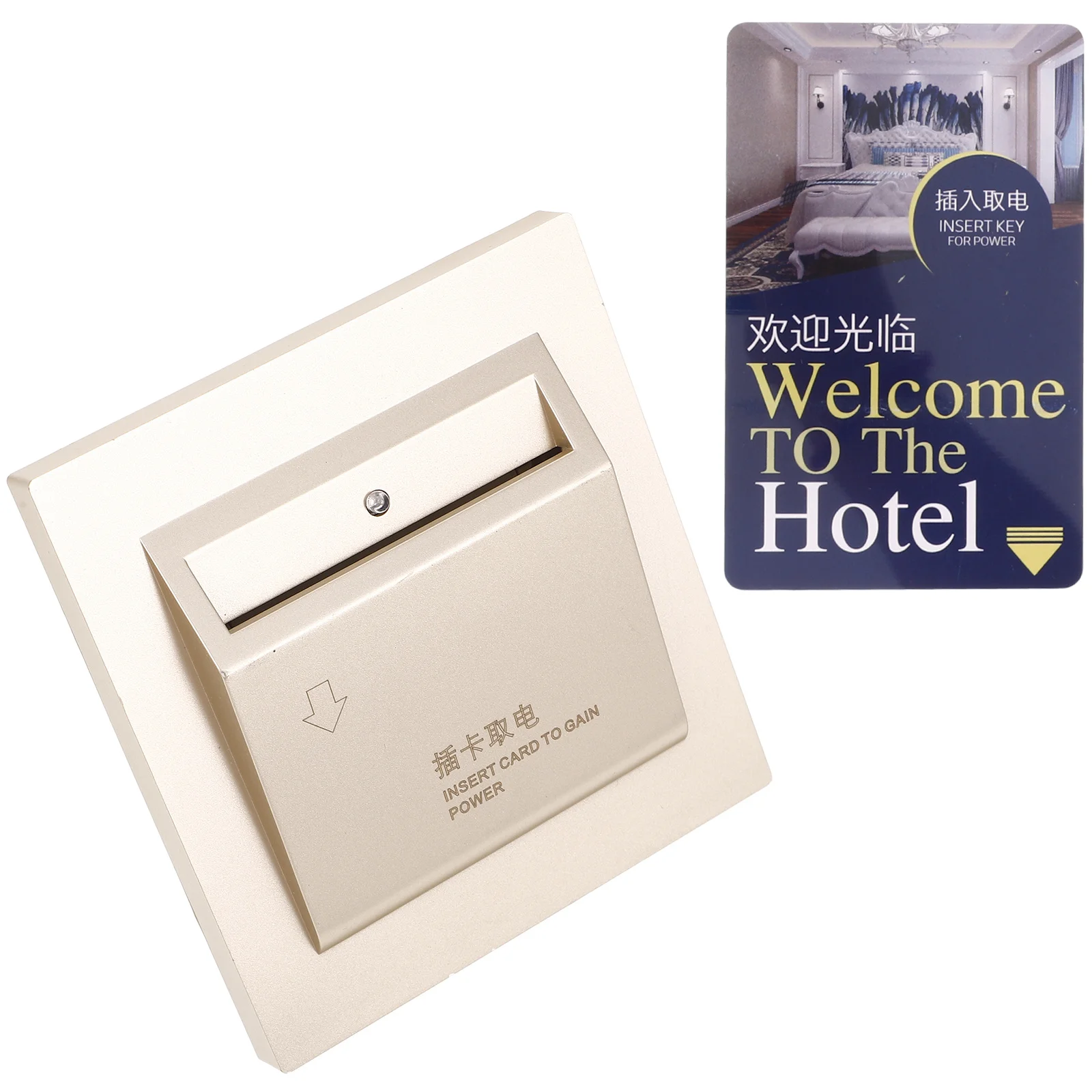 

Card Insertion Power Panel High Current Capacity Energy Saving Electricity Recognition Panel for Hotel Room Power Supply