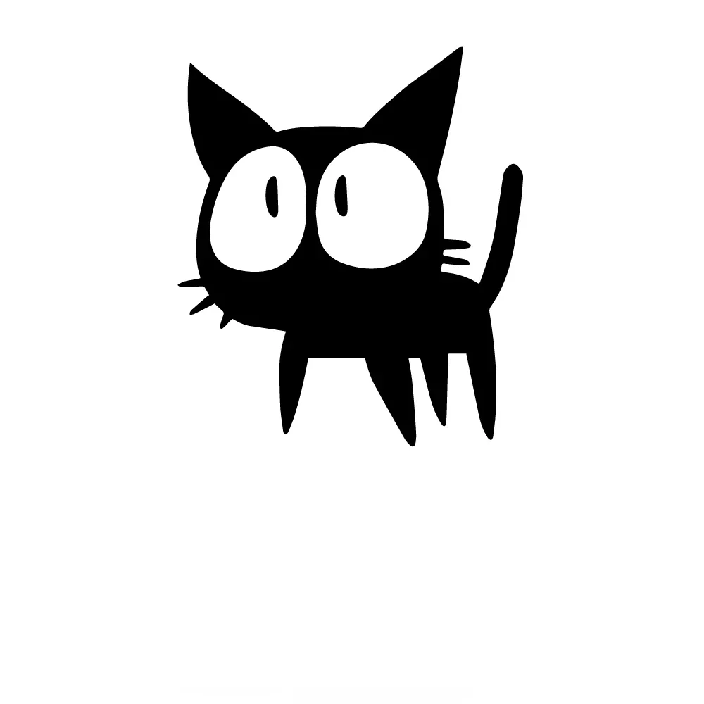 Car Stickers Funny and Cute Pet Cat Vinyl Stickers Car Bumper Rear Window Body Decoration Decals Waterproof Sunscreen