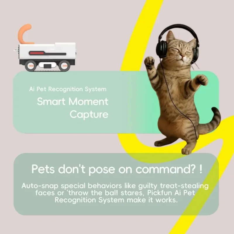 Pet Accompanying Robot - Artificial Intelligence Super Long Life Battery Remote Interaction