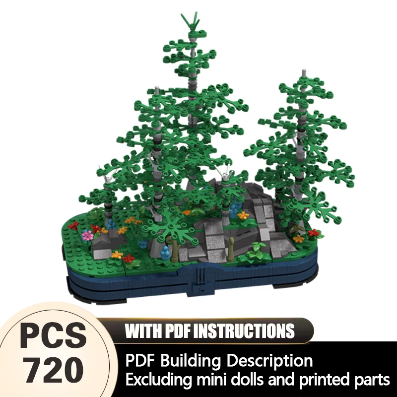 

Creators Plant Series Model MOC Building Bricks Plant Tree Diorama Modular Technology Gifts Holiday Assemble Children Toys Suit