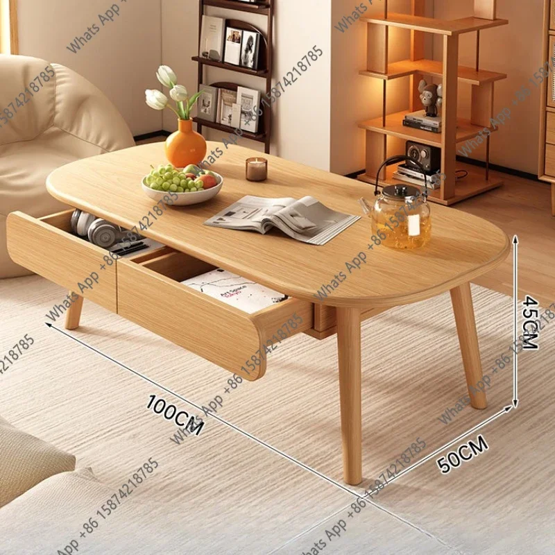 N64 Wooden Minimalist Café Tables Modern Living Room Hotel Homestay Café Tables Kitchen Balcony Furniture Salontafel Ls40kfz