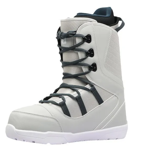 

Лыжная обувь для сноуборда, мужские и женские, новая, для быстрого ношения, водонепроницаемые, теплые лыжные ботинки на шнуровке, универсальные с гравировкой для катания на коньках