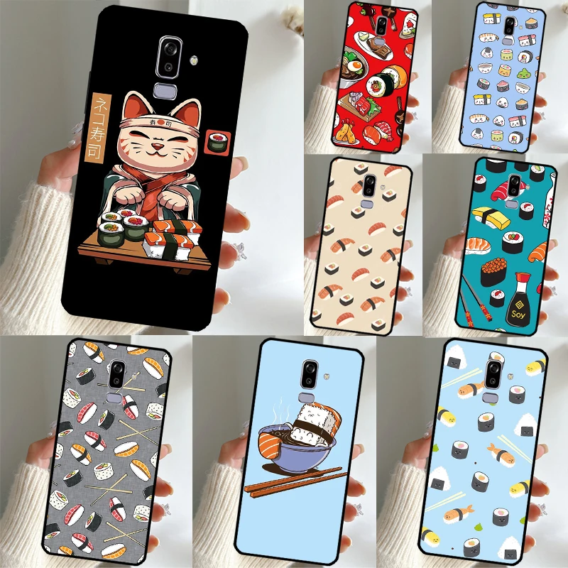 Japanese Sushi Food For Samsung Galaxy J7 J3 J5 2017 J1 A3 A5 2016 A7 A9 A6 A8 Plus J4 J6 J8 2018 Case Cover