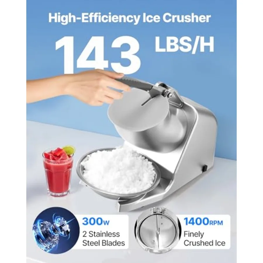 snow cone shaved ice output