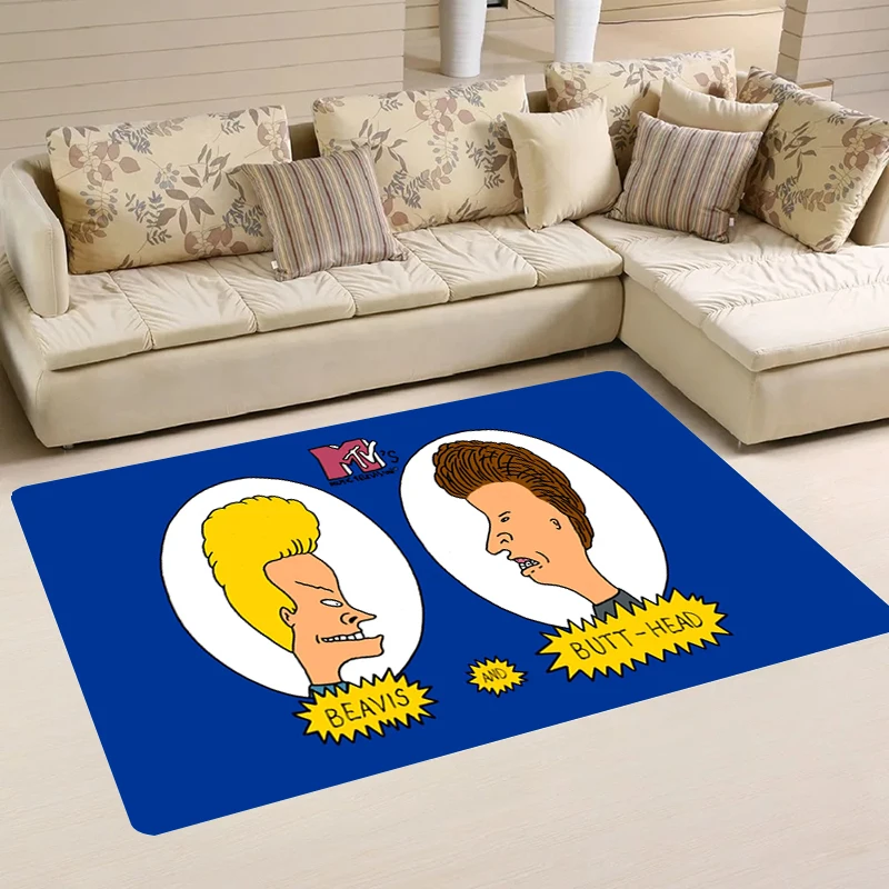 Rugs Funny B-Beavis and Butt Head House Entrance Mat Living Room Balcony Home Carpets Kitchen Rug Foot Carpet Doormat Door Mats