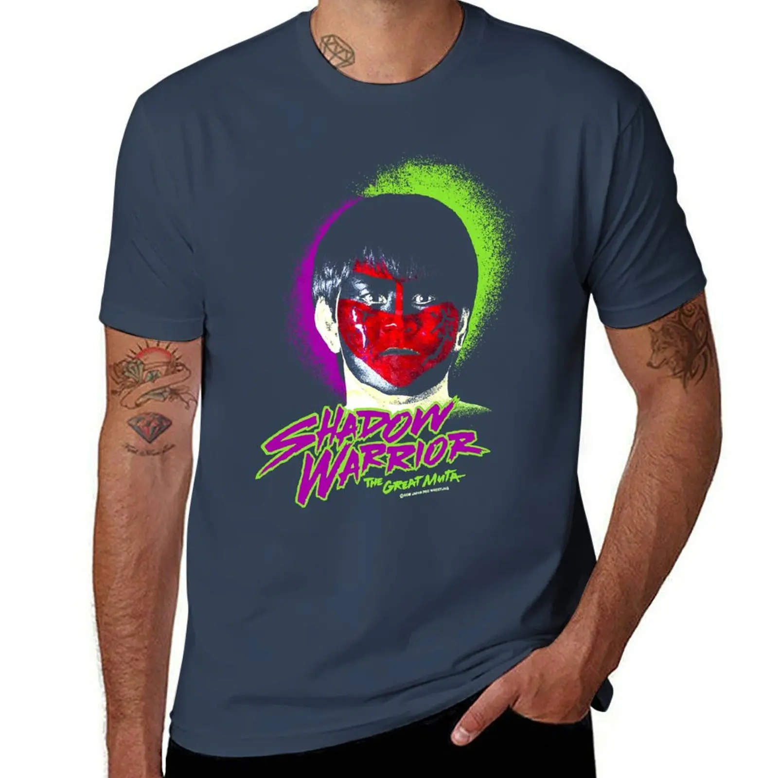 

Shadow The Warrior Muta WCW - - Great NWA Premium T-Shirt Christmas Casual Short Sleeve Top
