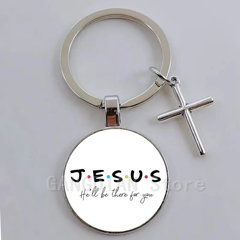 God, Christianity, Beautiful Letter Faith, Jesus Believing in God\'s Keychain, DIY Keychain