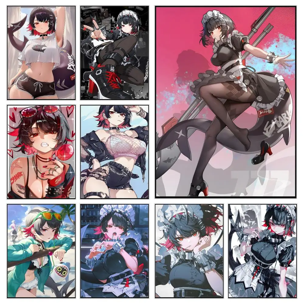 Game Character Zenless Zone Zero Ellen Joe Poster Trendy Aesthetic Wall Decor for Dorm & Bedroom