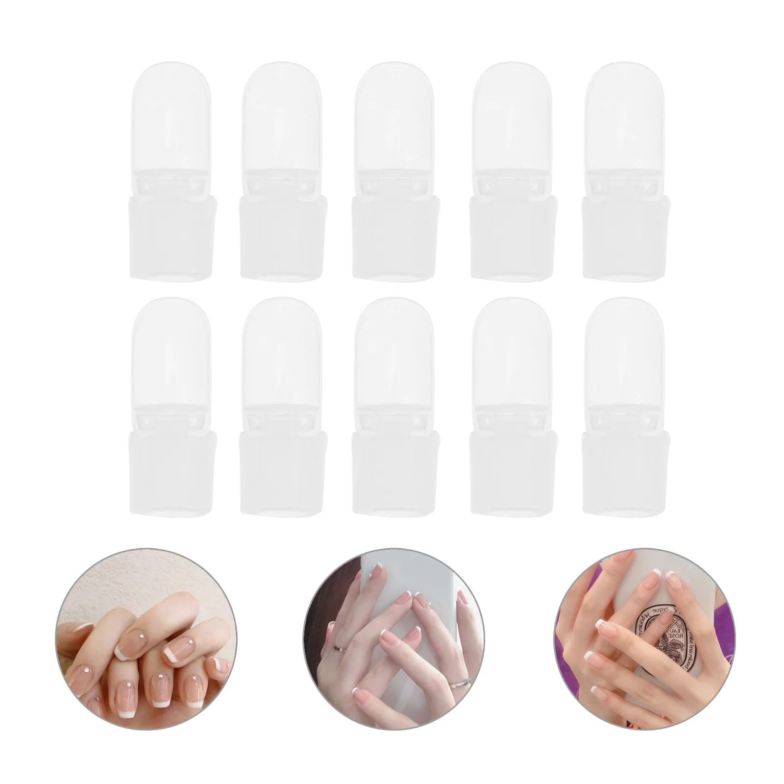 20 Pcs Nail Case Peel off Cuticle Protector Polish Varnish Cover Gel Guard Shield