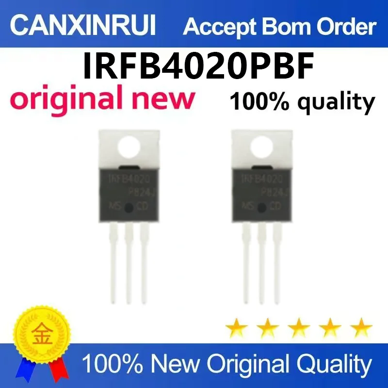 （5pcs-100pcs)New IRFB4020PBF TO-220 N-channel 200V/18A direct insertion MOSFET field-effect transistor