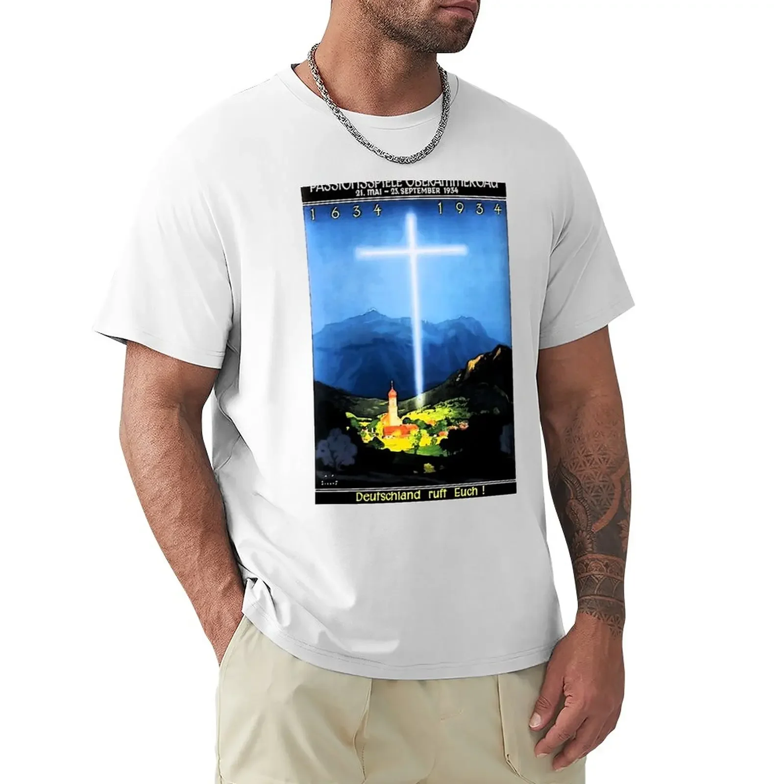 

Oberammergau Passion Plays..300 years T-Shirt plus size tops sweat anime clothes t shirts for men graphic