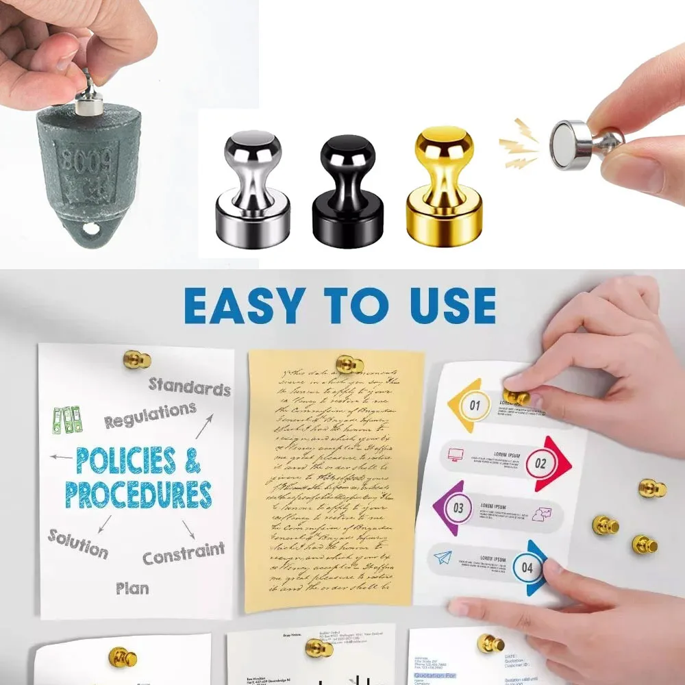 9pcs Refrigerator Convenience Sticker Note Message Magnet Super Strong Magnetism Suction Cup Fridge Design Drawings Metal Hook